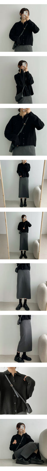 ビランバックオープンロングスカート / Viran back open long skirt