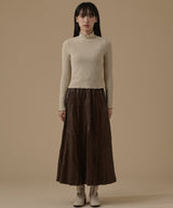 TEXTURE LEATHER SKIRT