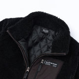 Our Story Fleece Zipup Jacket - Black (6624498090102)