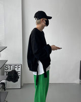 サイドスリットスウェットシャツ / NB Side slit sweatshirt (2 colors)