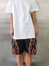 フレイム刺繡バミューダパンツ/VENTIQUE Flame embroidery Bermuda Shorts 2color