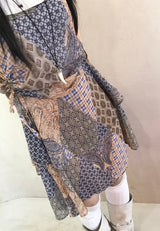 ボヘミアンヒッピーレイヤードドレス / Bohemian hippie layered dress