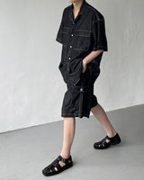 デニムオープンカラーシャツ/SI Denim Open Collar Shirt