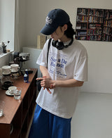 クールエバーリングレタリング半袖 (3 color)