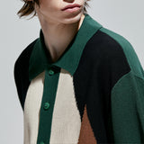 ポッカーディアハーフニットカーディガン / pocker-dia half knit cardigan green