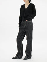ノンフェードドーデニムパンツ / no.1036 Non-fade Dough Denim Pants (2color)