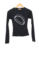 ウェーブクロップロングスリーブTシャツ