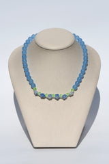 Blue Rose Necklace