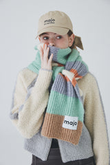 カラーストライプマフラー / Color Stripe Muffler [Mint]