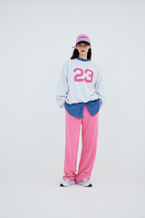 23プリントスウェットシャツ