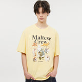 マルチーズクルー半袖Tシャツ/Maltese crew half sleeve tshirts