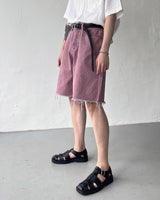 ピグメントバルミューダカッティングデニム / MG713 Pigment Bermuda Cutting Denim (3 colors)
