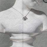 ボタンジップネックレス / BUTTON ZIPPER NECKLACE (SV925) (4525331153014)