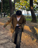 オウンクローバーブラシカーディガン