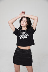 バータックカーゴミニスカート / BAR TACK CARGO MINI SKIRT BLACK