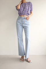 アンジェラジーンズ / ANJELA JEANS / LONG STRAIGHT DENIM PANTS