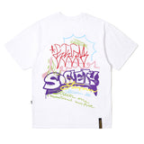 GRAFFITI OVERSIZED T-SHIRTS WHITE / BLACK (6568297332854)