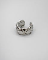 キルトシルバーイヤーカフ / quilting silver earcuff