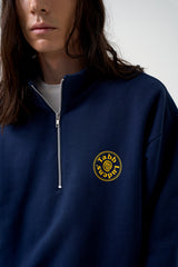 ハーフジップスウェットシャツ / Half-Zip Sweatshirt_Navy