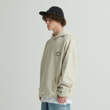 WHATTHE 3D Mixed Logo Print Hoodie (Heavy Sweat) Cream (6643562184822)