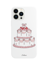 (GLOSSY HARD) Holiday Cake phone case - Cream (* Production takes 3-7 days)