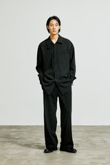 balmacaan welt pocket shirt jacket black (6615508353142)