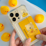 クリアカードホルダーバンパー携帯ケースGomzzi水遊び