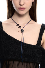 NO.482 [BLACK] STAR CODE LOCK NECKLACE