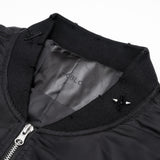 BBD Ripped Custom Sprayed logo MA-1 Bomber Jacket (Black)