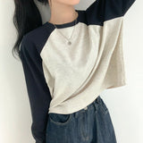 Nagrang Raglan Color Matching Sweatshirt