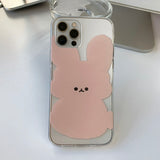 Pink - Sketch Mochi Rabbit Phone Case