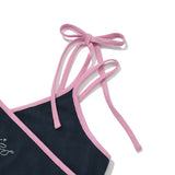 RIBBON POINT TERRY SLEEVELESS [DARK NAVY]