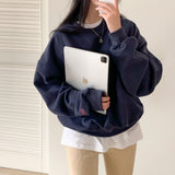 [BELLIDE MADE] point embroidery sweat