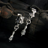 Sagitta-D1 silver hoop earring (4593082826870)