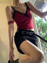 Reality V Lace Sleeveless Tee