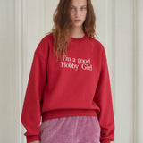 GOODHOBBYGIRL SWEAT SHIRT_RED