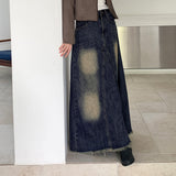 Prua Washing Denim Long Skirt