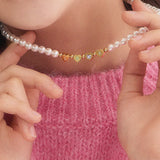 LoVe イニシャルパールネックレス / LoVe INITIAL PEARL NECKLACE
