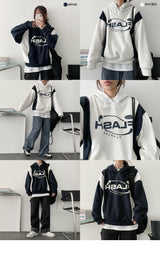 Rash fleece color string hood