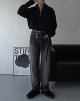 EN Slave Double Nee Denim Pants (2 colors)