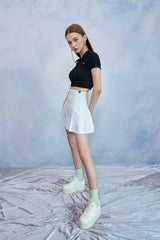 HIDE Collar Button Top (Black) (6570968285302)