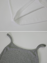 Soft Layered Rib Sleeveles (3color)