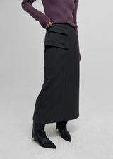 [MADE] Shail SET - Maxi Long Skirt Pocket Belt
