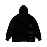 SKULL OVERSIZED HEAVY SWEAT HOODIE GREY / BLACK (4626268029046)