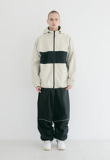 クロスボックスフーデッドジャケット/BSR2223FWJK028 CROSS BOX HOODED JACKET CREAM GRAY