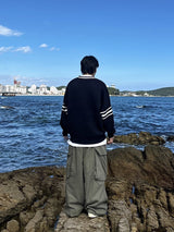 ウォッシングトーンVネックニットウェア/Washington V-neck Knitwear