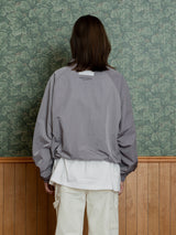Half zip Windbreaker_Misty Lilac