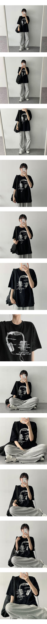 ヘッドセットショートスリーブTシャツ / Headset short sleeve T-shirt