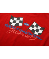 レーシングフラッグTシャツ/Racing Flag Tee (Deep Red)