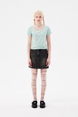 スモールチェリースクエアネッククロップTシャツ / SMALL CHERRY SQUARE NECK CROP T-SHIRT [MINT]